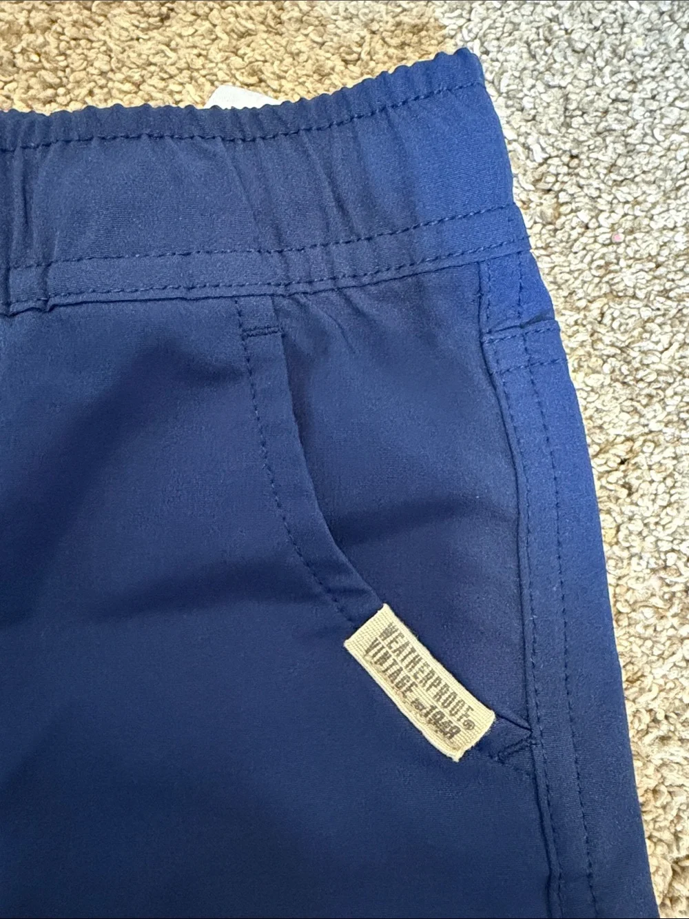 Weatherproof Navy Blue Cargo Shorts for Kids